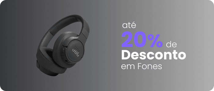 Até 20% de desconto em Fone